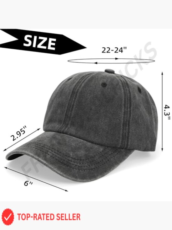 Unisex Washed Cotton Baseball Cap Set Retro Distressed Adjustable Dad Hats 6 main image 6